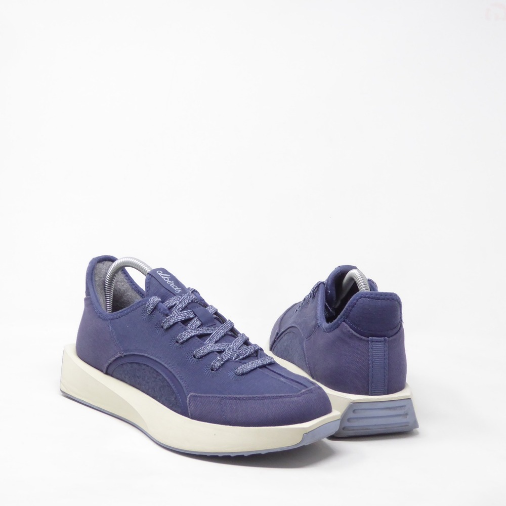 Allbirds Womens Riser Sneakers Hazy Blue Wool Canvas Midsole Size 9